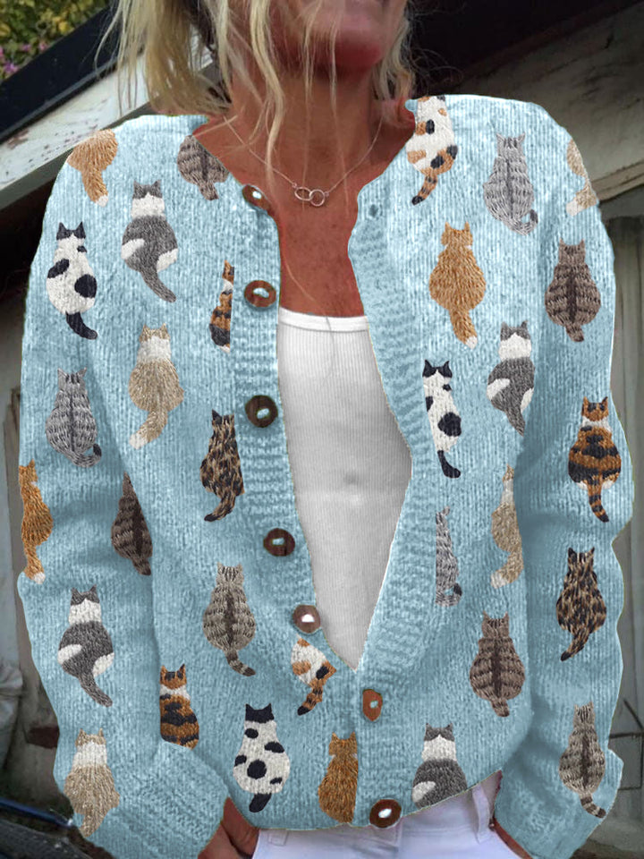 Galerie des Chats Art Cardigan