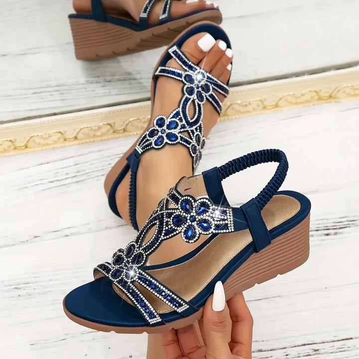 Delphine™ — Elegant Ergonomic Sandals with Decorative Details