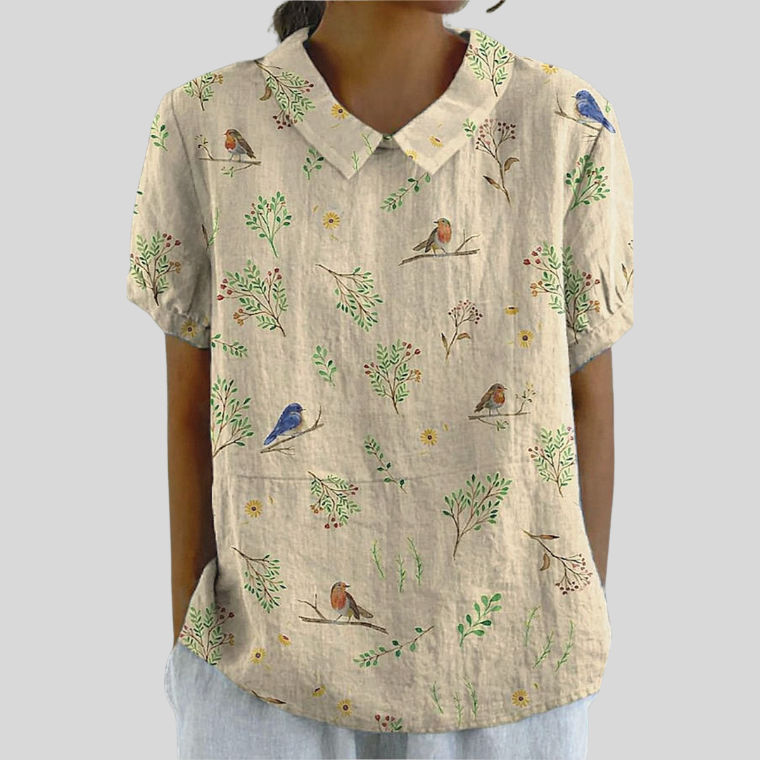 Poppy - Relaxed V-Neck Top