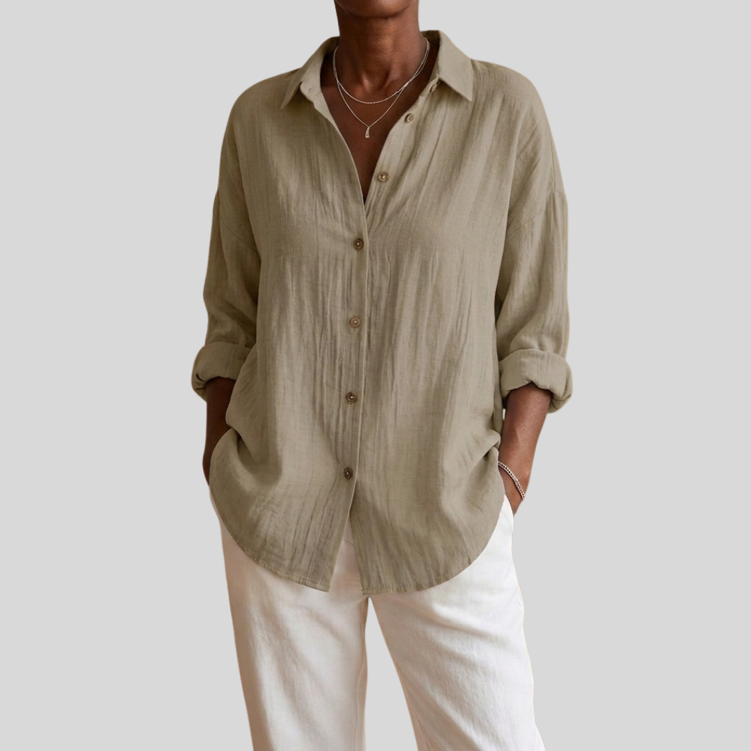 Virgie - Classic Single Lapel Shirt