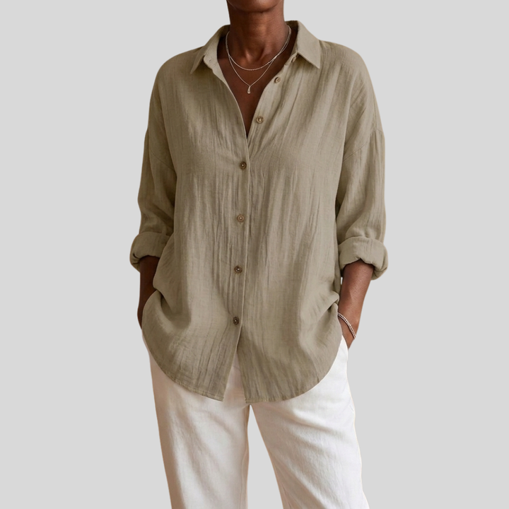 Virgie - Classic Single Lapel Shirt