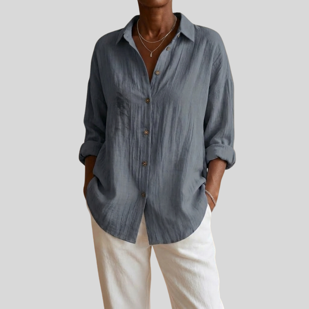 Virgie - Classic Single Lapel Shirt
