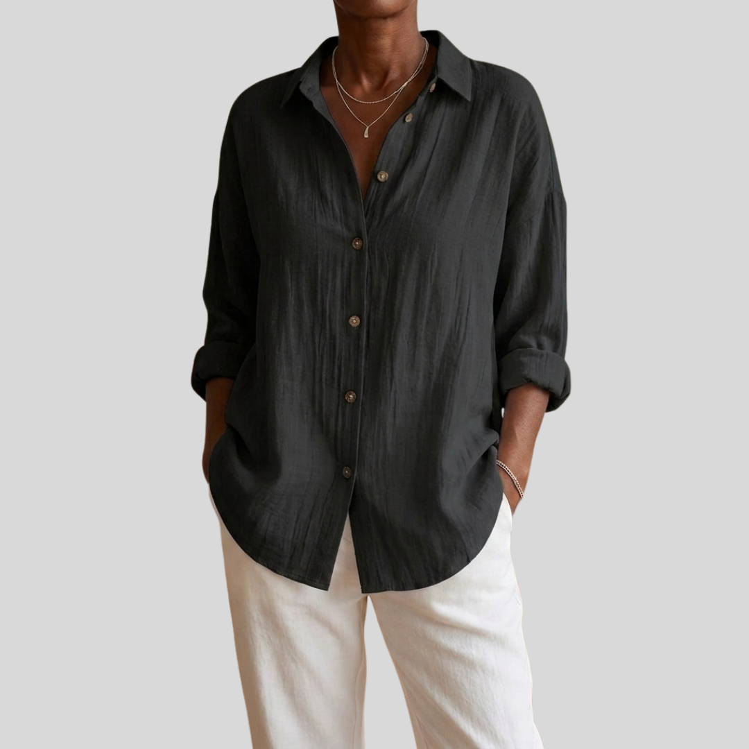 Virgie - Classic Single Lapel Shirt