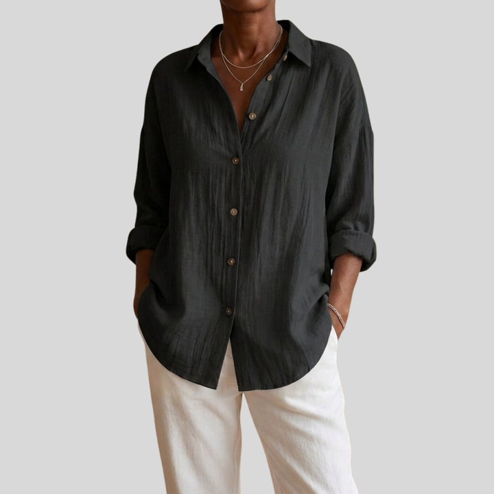 Virgie - Classic Single Lapel Shirt
