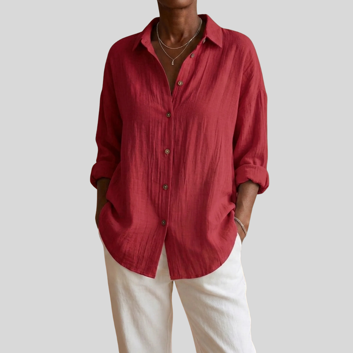 Virgie - Classic Single Lapel Shirt