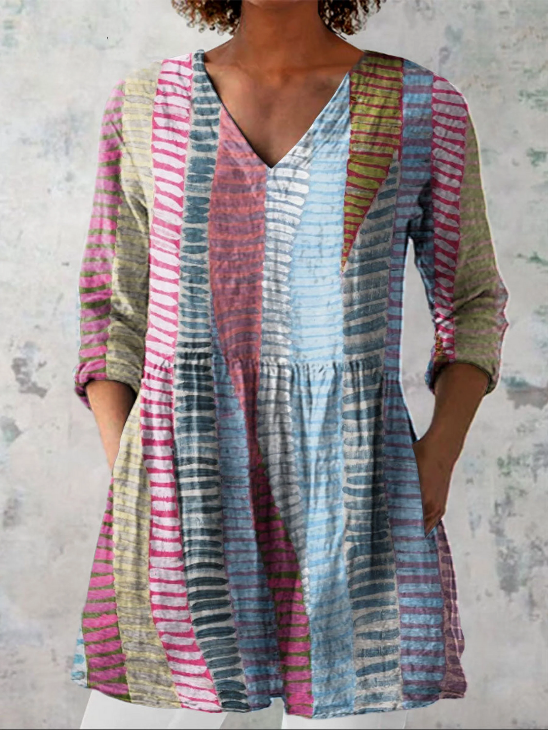 Anais | Relaxed Printed Tunic Blouse