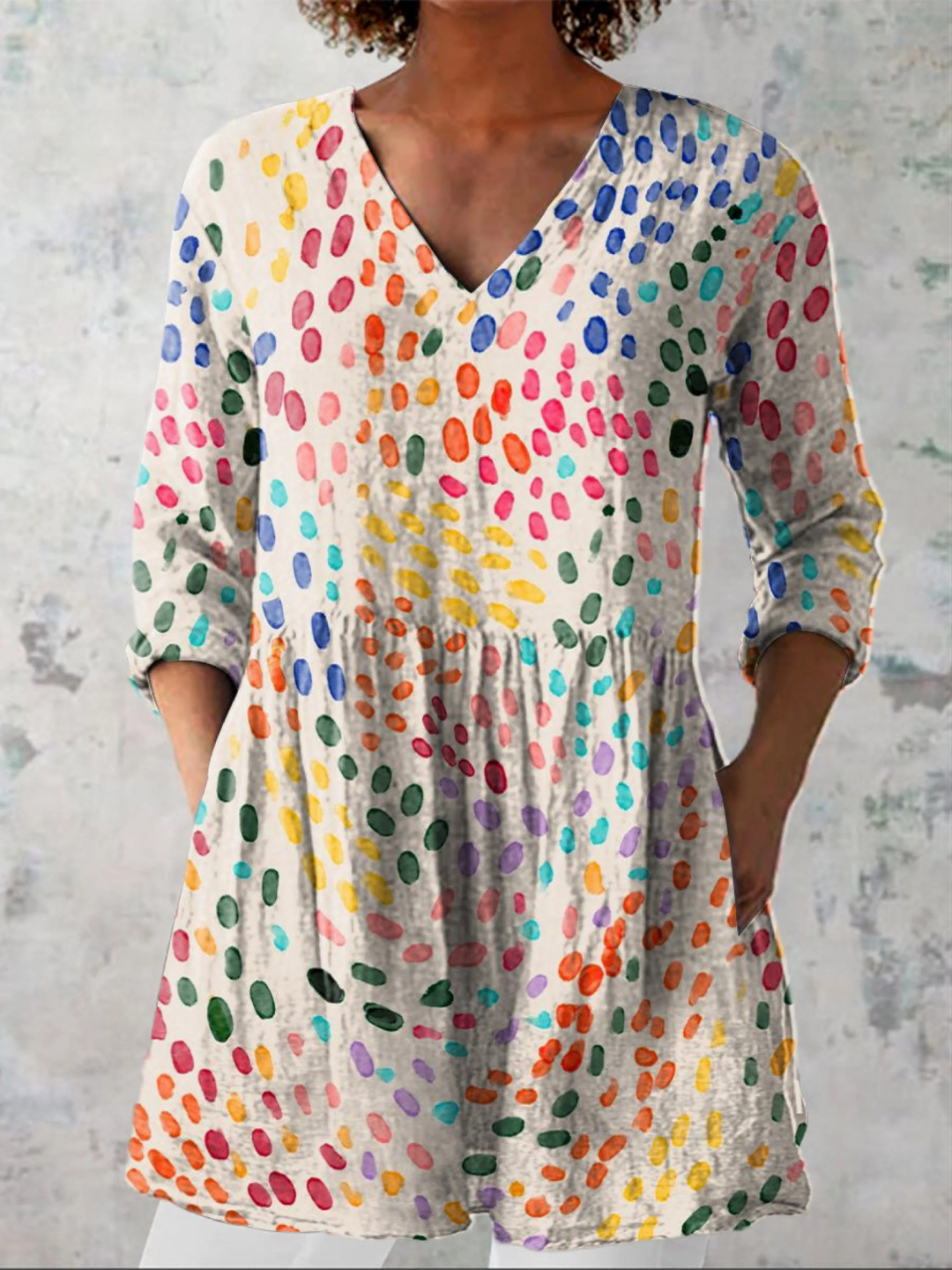 Pauline | Relaxed Printed Tunic Blouse