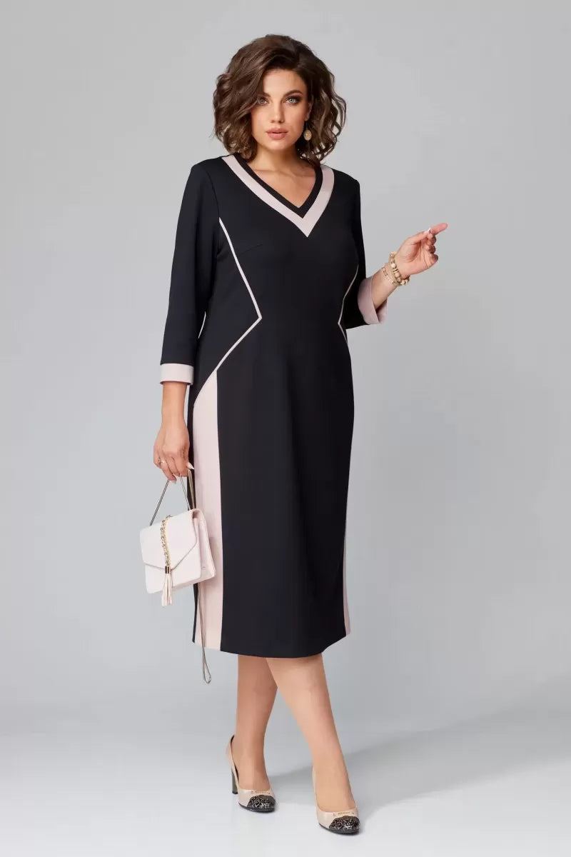 Alexa™ Elegant V-Neck Dress