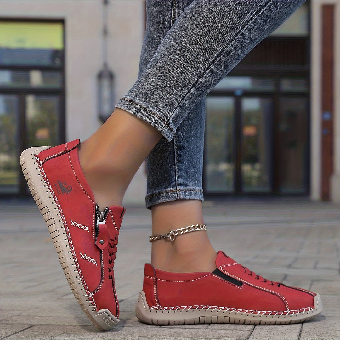 Aria | Elegant Comfort Zip-Up Shoes