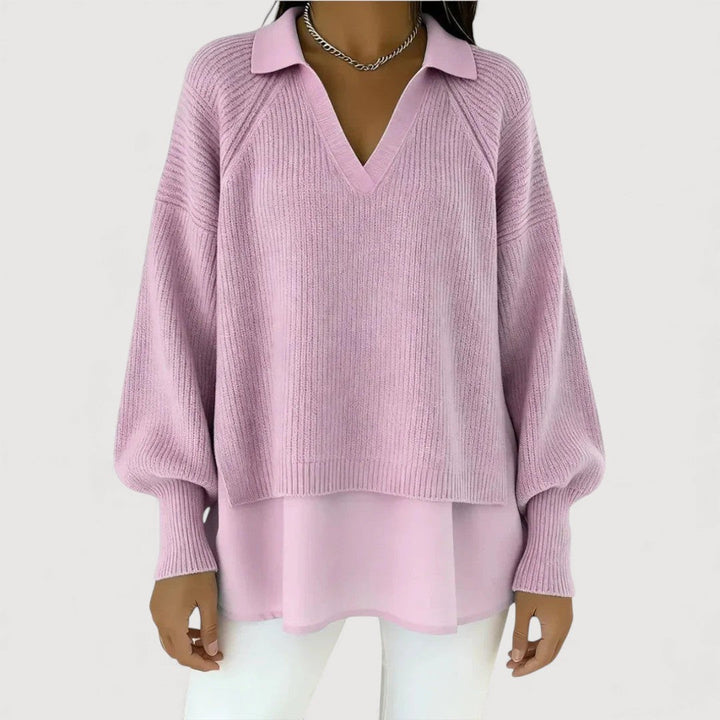 REZY – LAYERED KNIT TOP