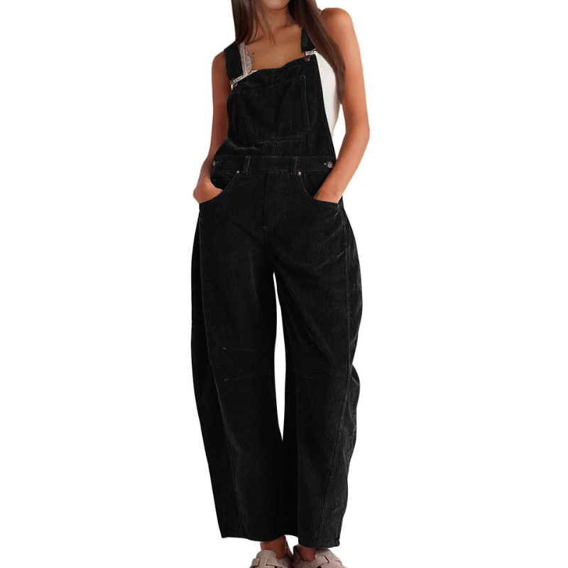 Cara – Effortless Wide Leg Overalls Jumpsuit