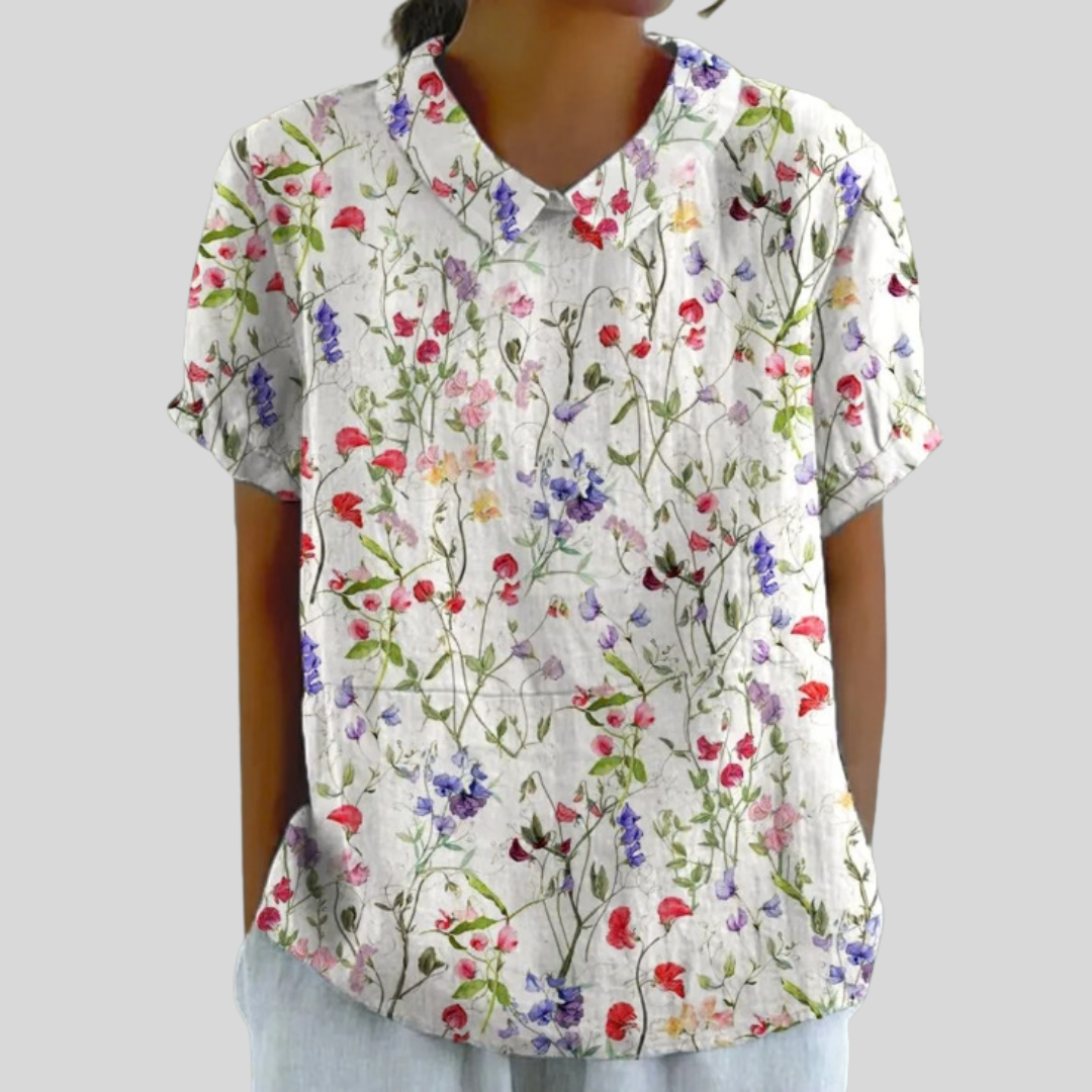 Eleanor - Lightweight Floral Blouse