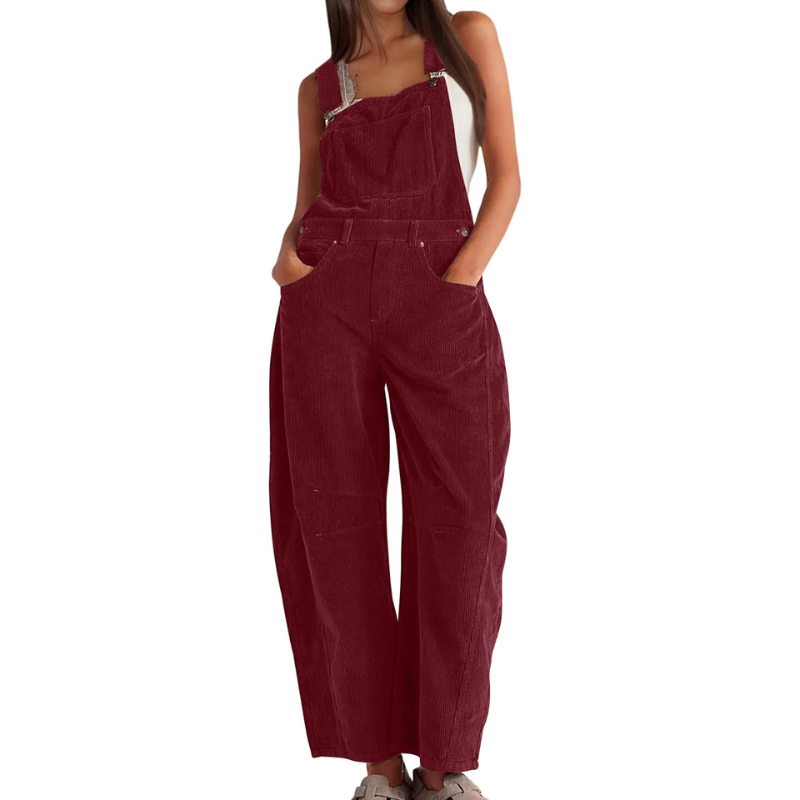 Cara – Effortless Wide Leg Overalls Jumpsuit
