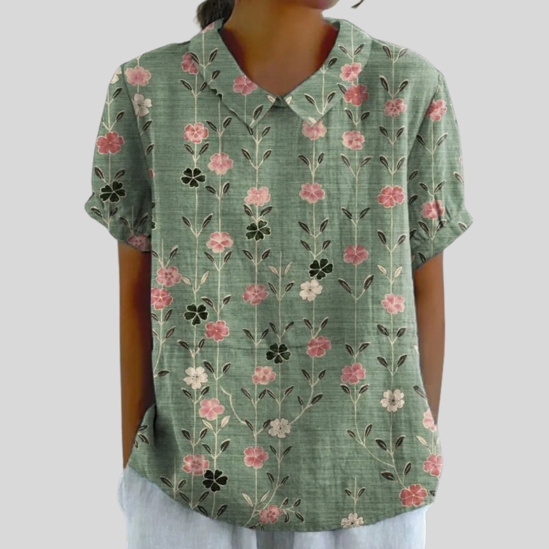 Evie - Flattering Print Blouse