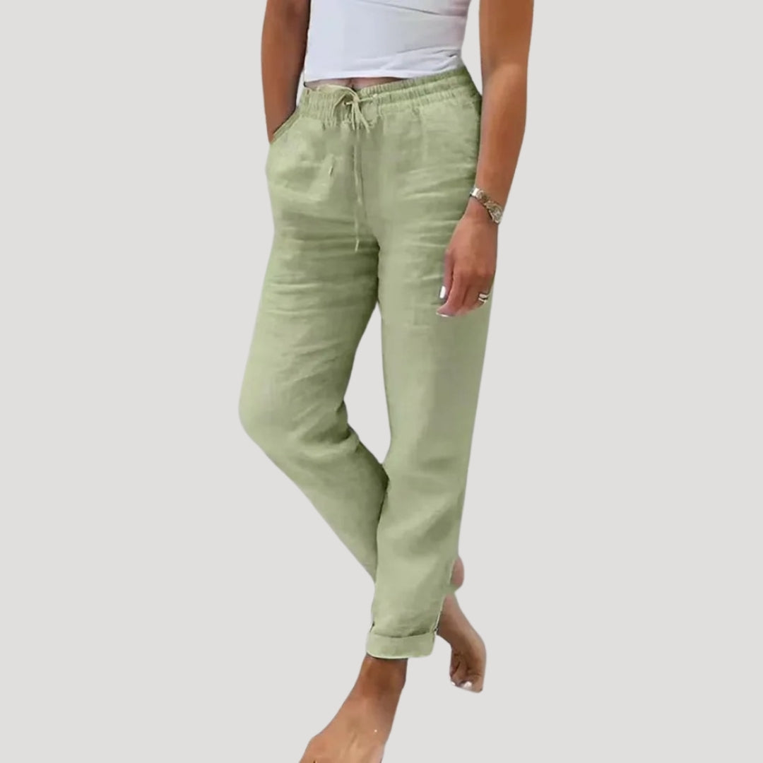 Aria™ | Casual Cotton Drawstring Lightweight Summer Trousers