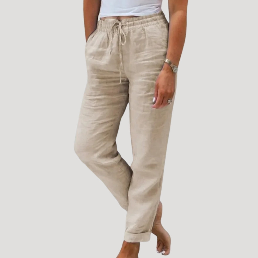 Aria™ | Casual Cotton Drawstring Lightweight Summer Trousers