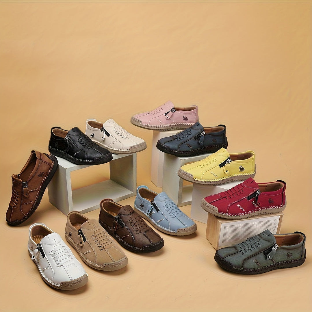 Aria | Elegant Comfort Zip-Up Shoes