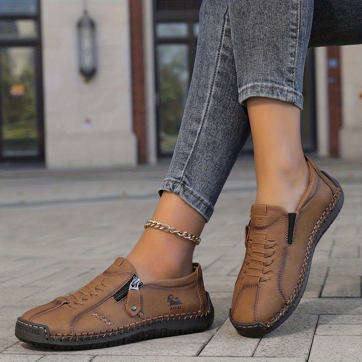 Aria | Elegant Comfort Zip-Up Shoes