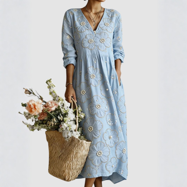 LENA | FLORAL MIDI DRESS
