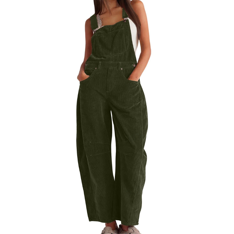 Cara – Effortless Wide Leg Overalls Jumpsuit