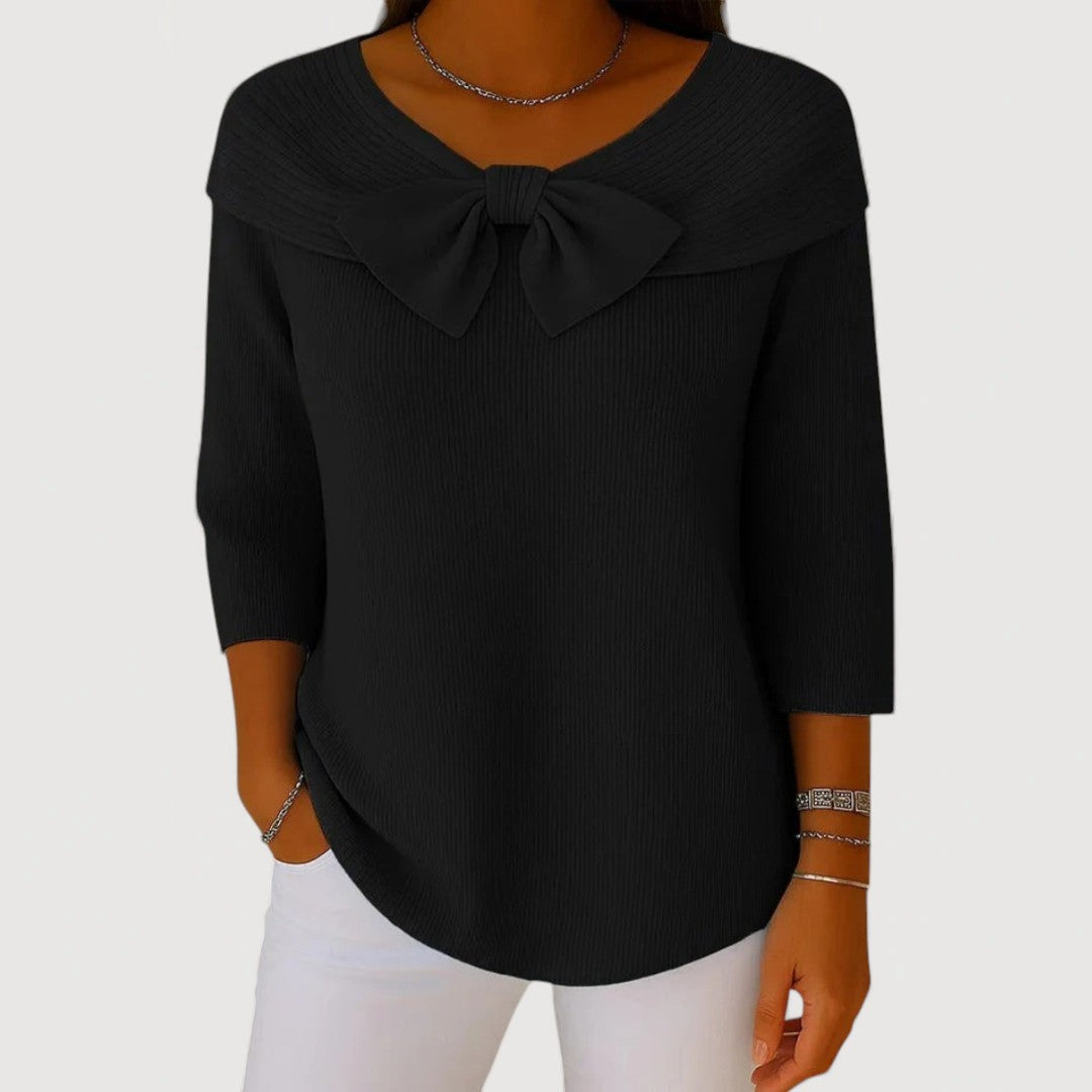 ALYSEN – BOW KNIT TOP