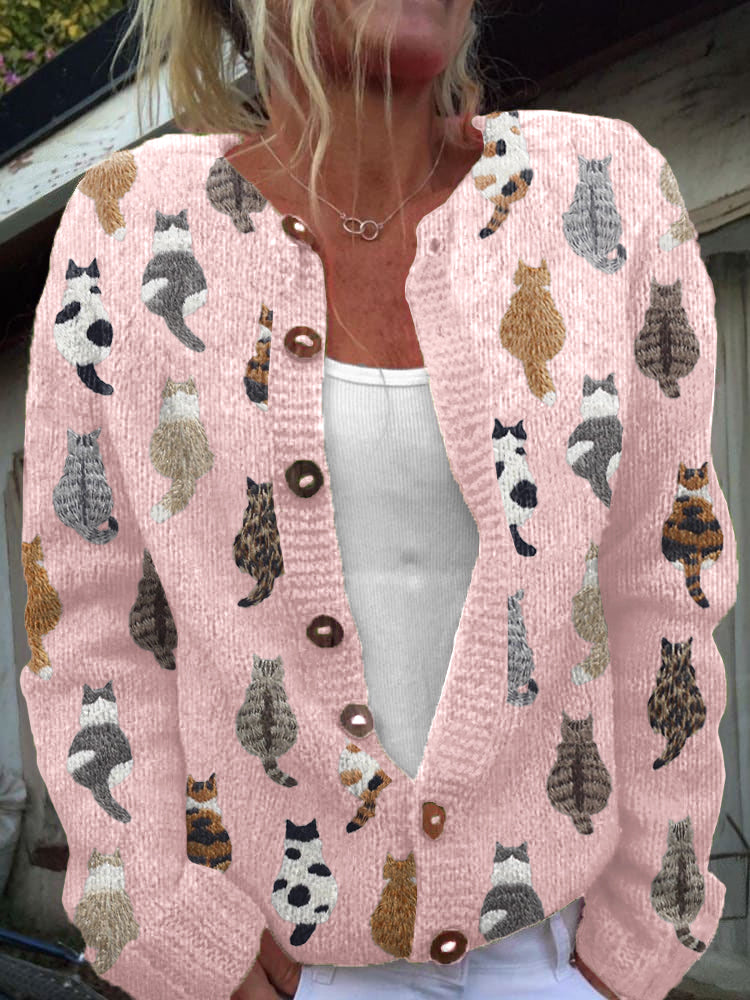 Galerie des Chats Art Cardigan