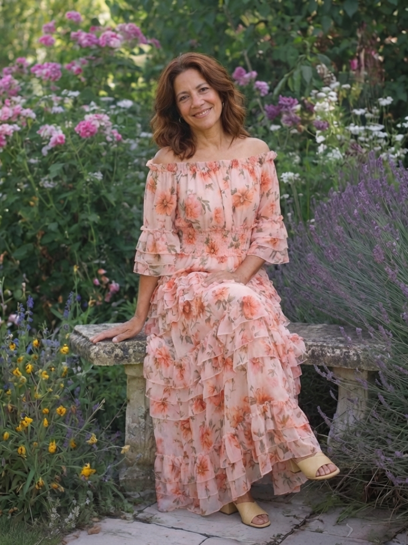 ROSALIE | FLORAL RUFFLE MAXI DRESS