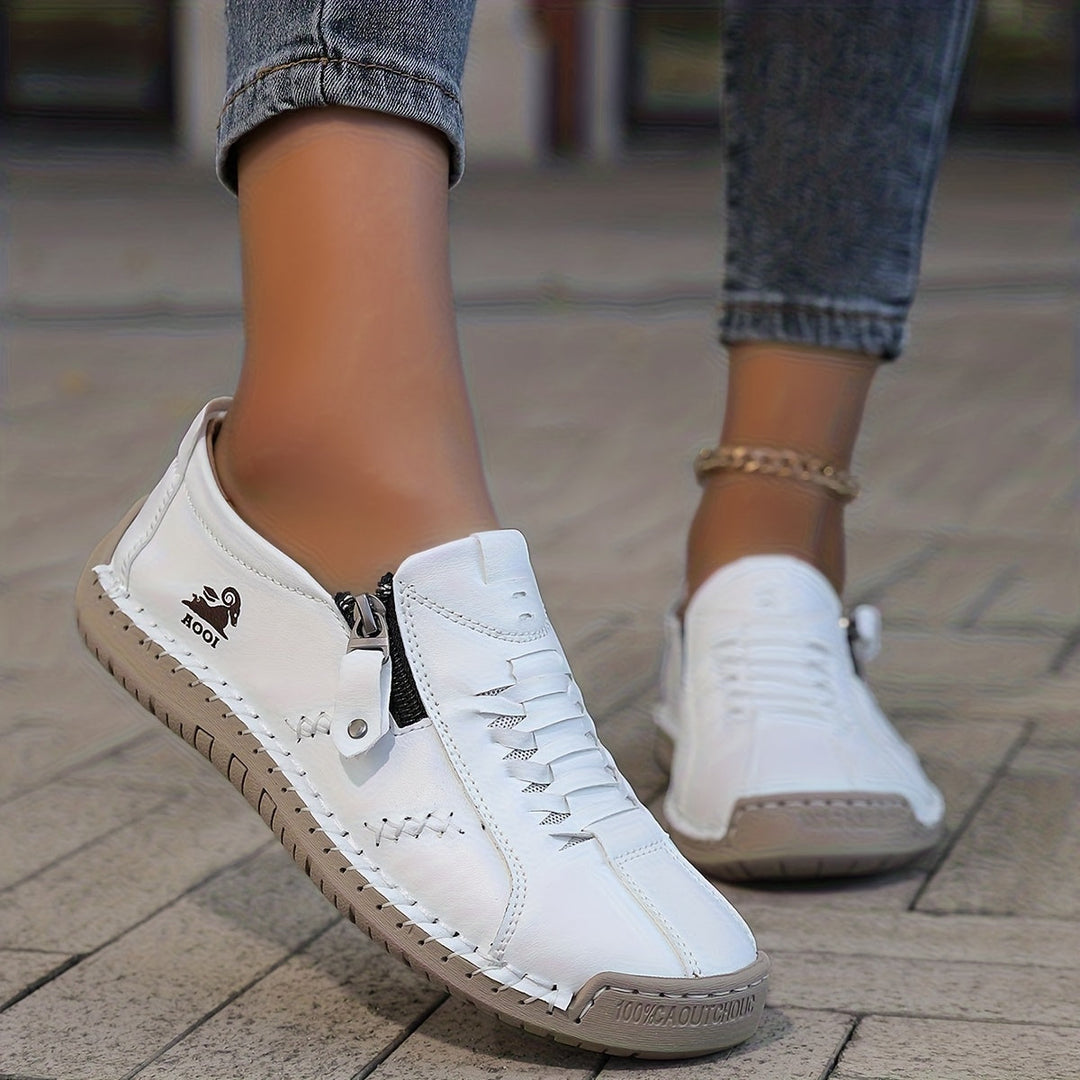 Aria | Elegant Comfort Zip-Up Shoes