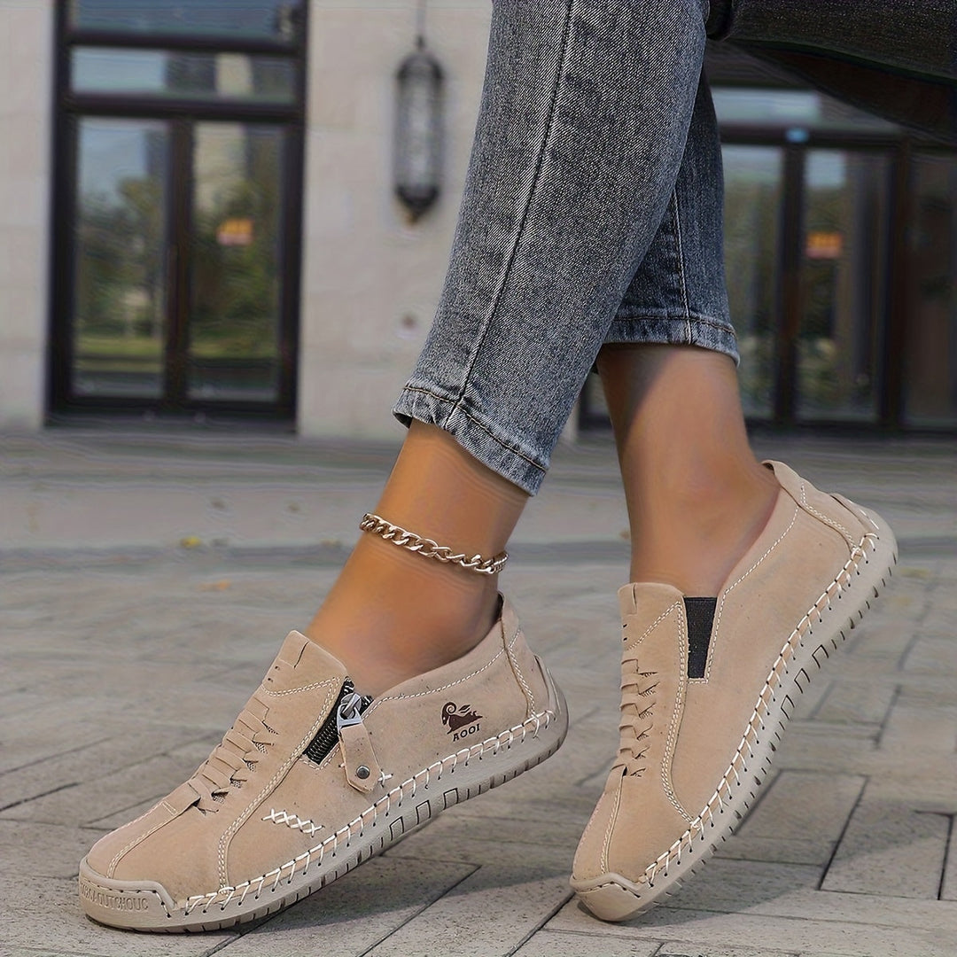 Aria | Elegant Comfort Zip-Up Shoes