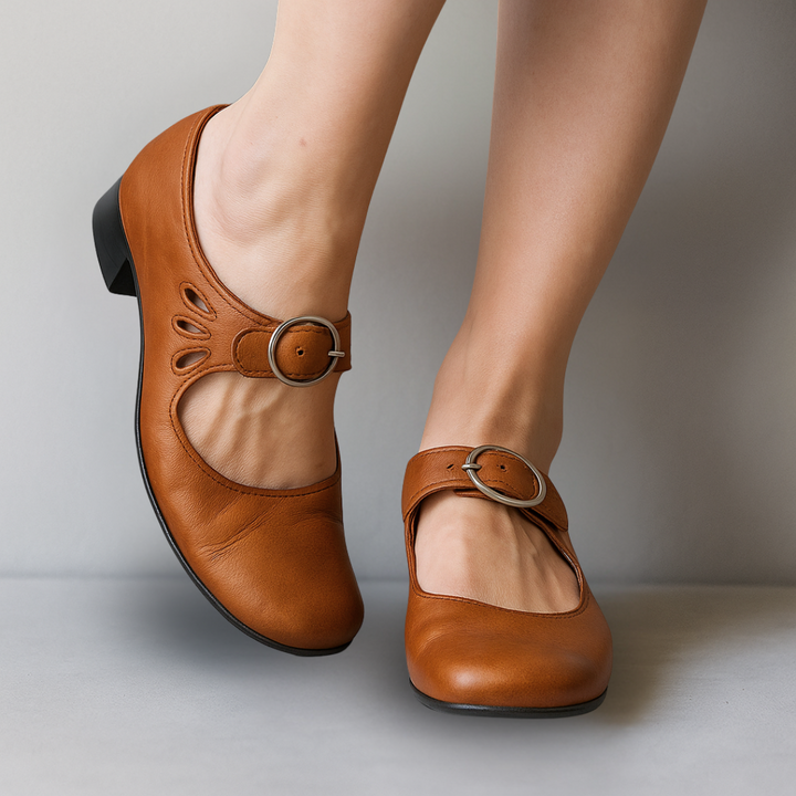 Mary | Orthopedic Leather Flats
