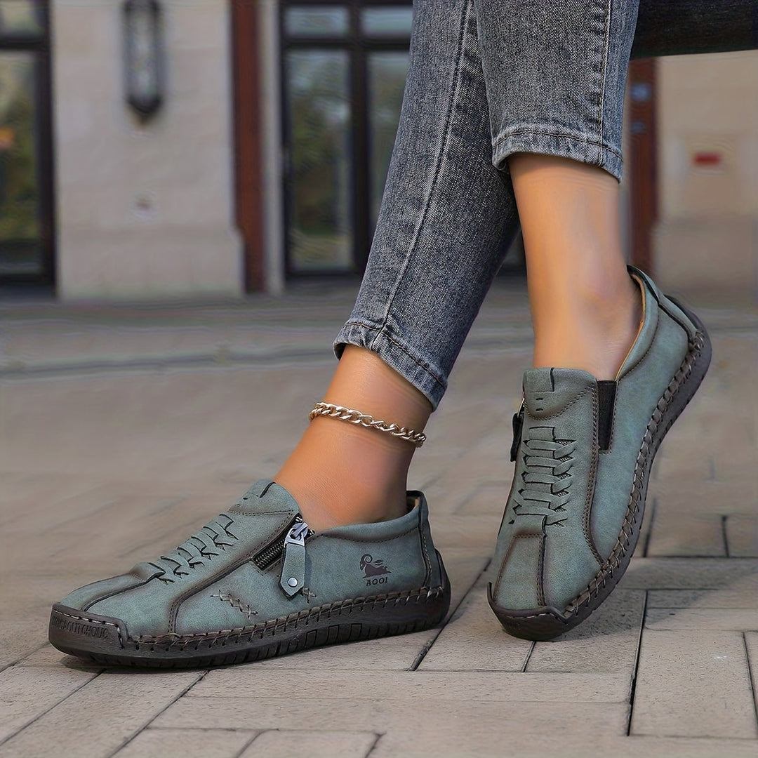 Aria | Elegant Comfort Zip-Up Shoes