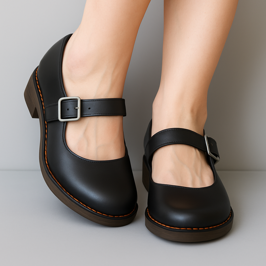 Anne | Orthopedic Leather Mary Janes