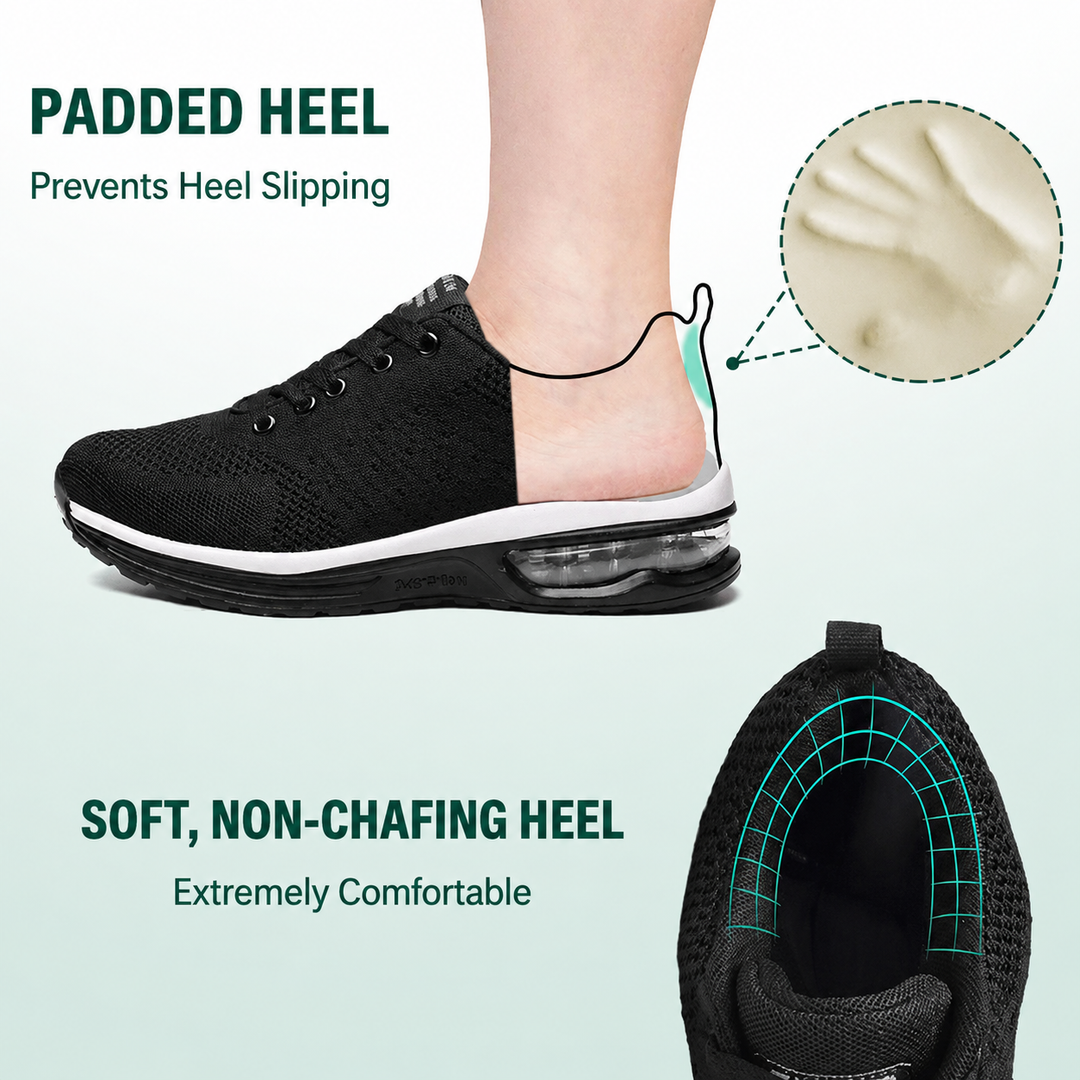 SanoWalk | All-Black Orthopedic Comfort Shoes