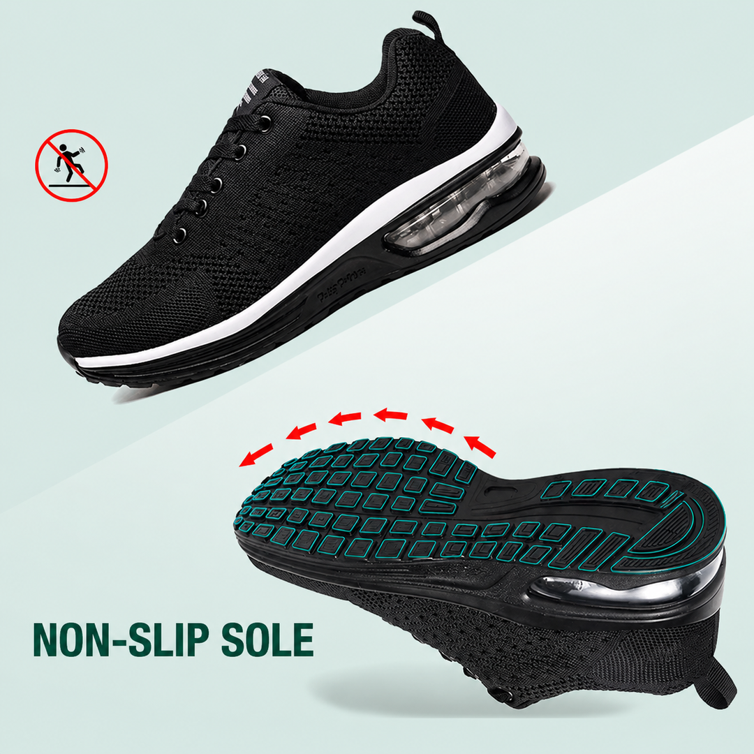 SanoWalk | All-Black Orthopedic Comfort Shoes