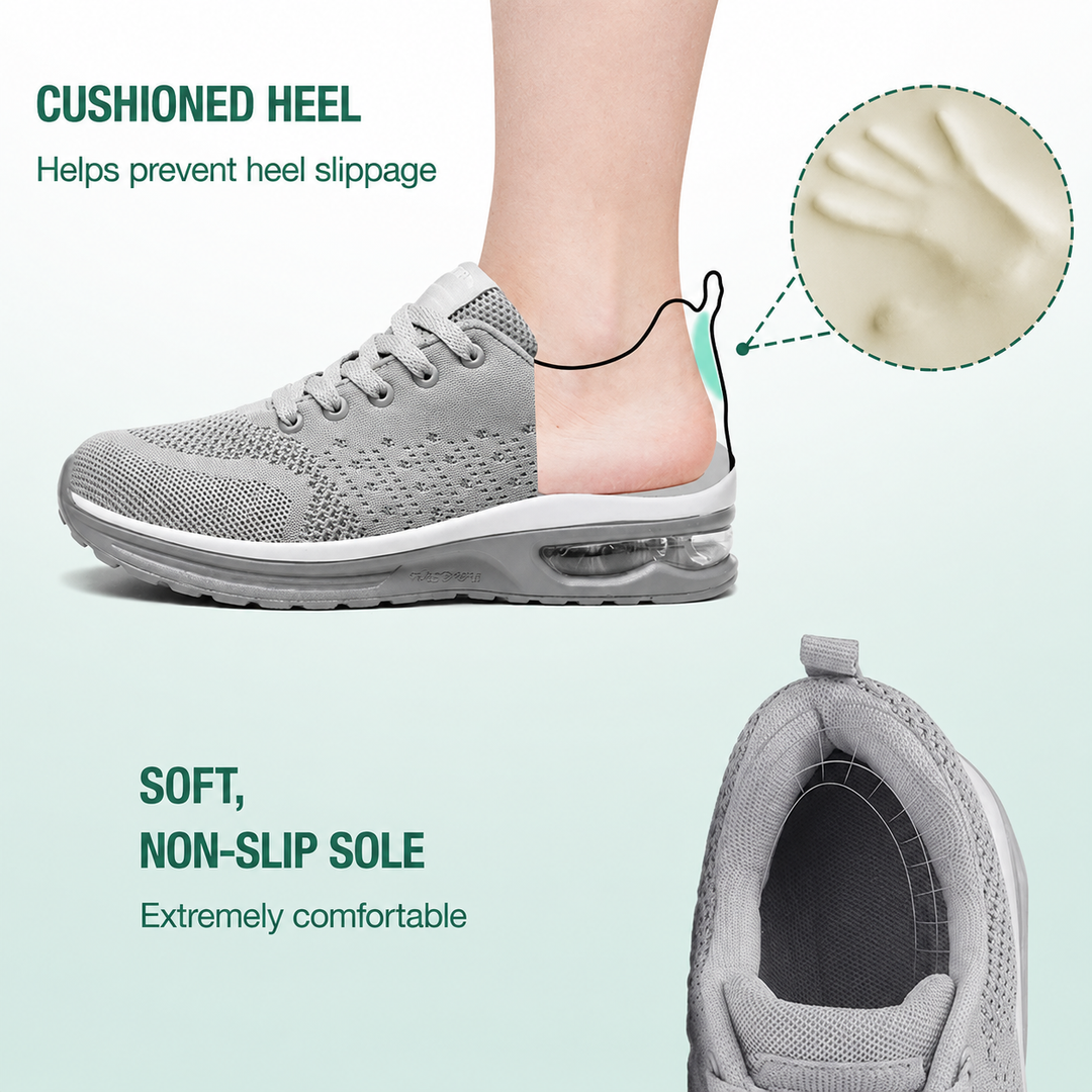 SanoWalk | All-Gray Orthopedic Comfort Shoes