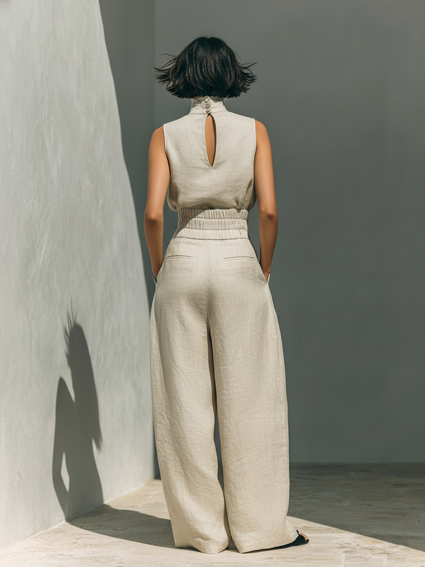 Maria – Minimalist Cotton and Linen Set