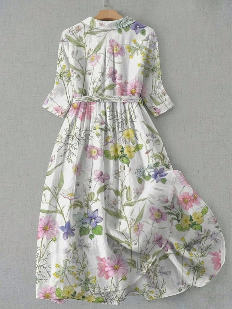 Dahlia Dress — Floral Spring Elegance