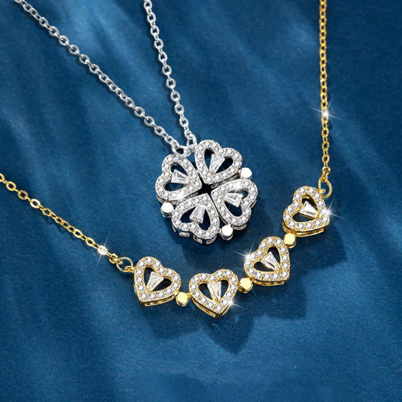 KYLINE – HEART CLOVER NECKLACE