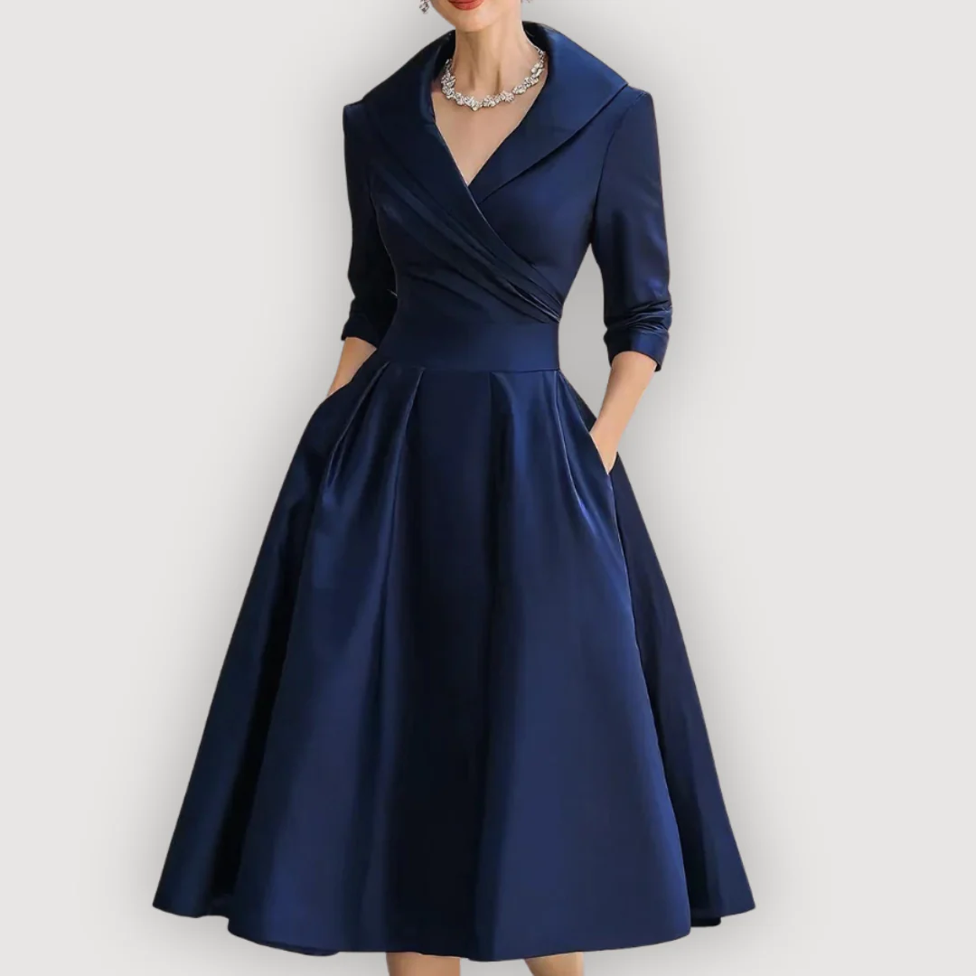 LEONA – CHIC MIDI DRESS