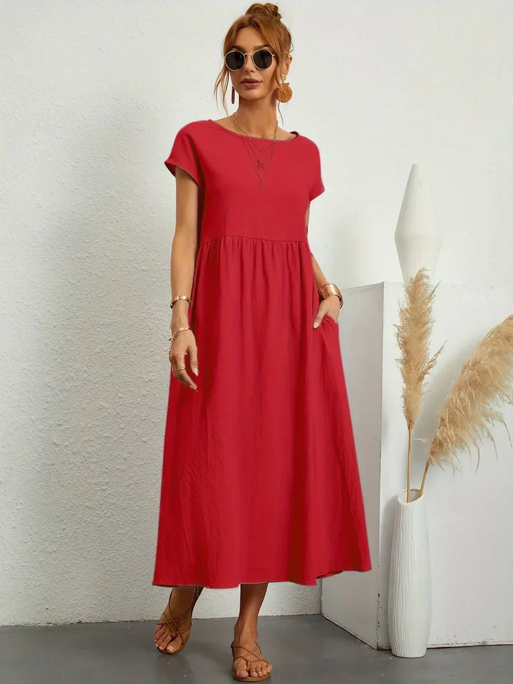 Gabrielle™ — Timeless Elegant Flowing Midi Dress