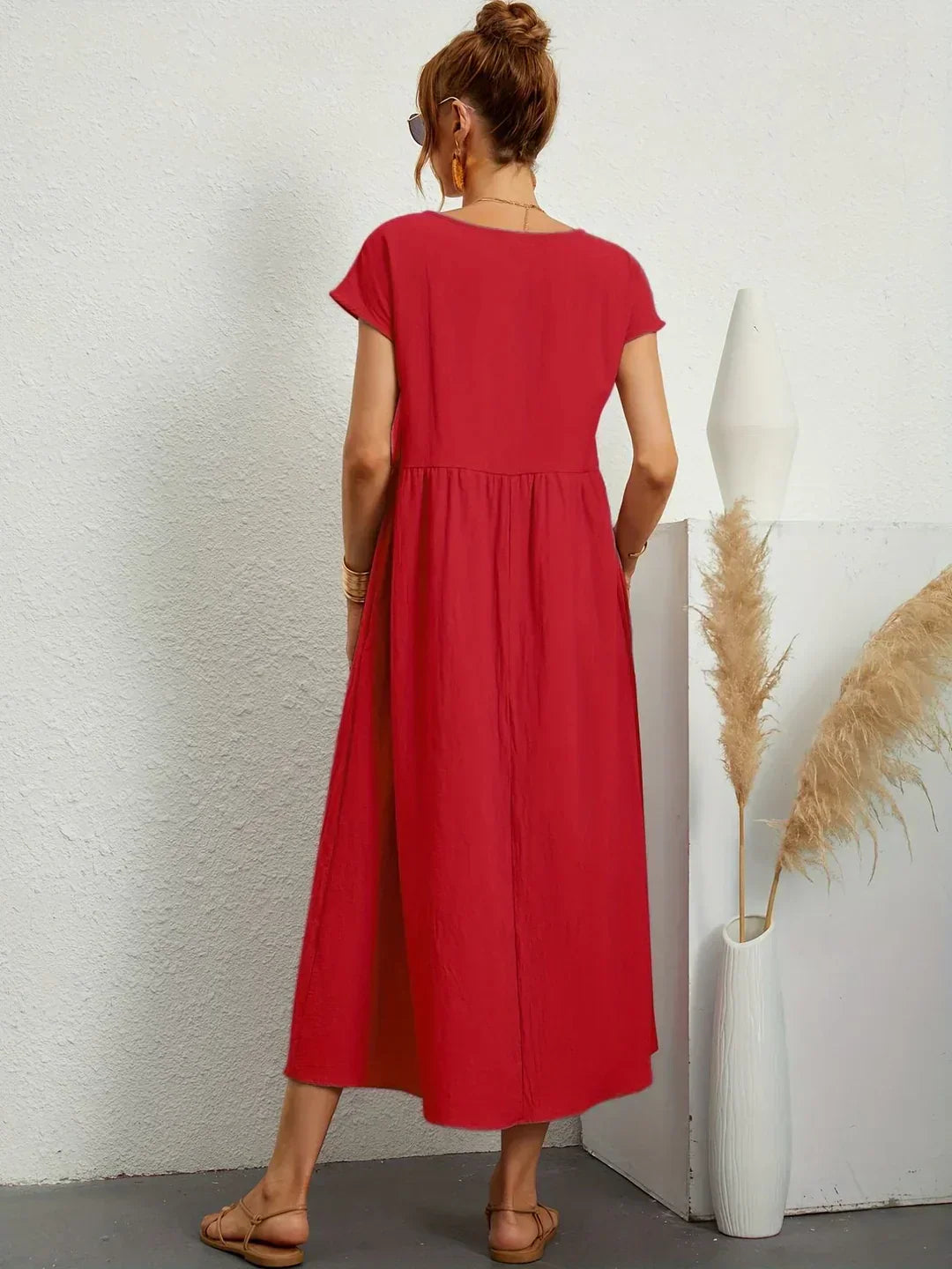 Gabrielle™ — Timeless Elegant Flowing Midi Dress
