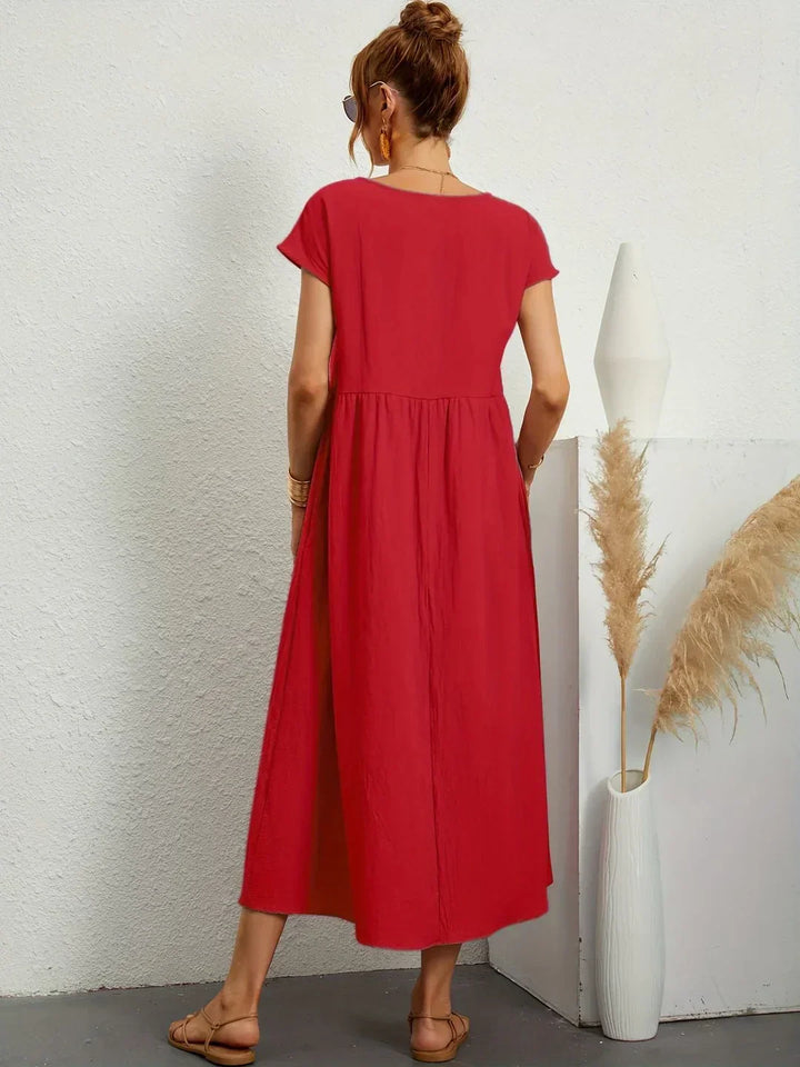 Gabrielle™ — Timeless Elegant Flowing Midi Dress