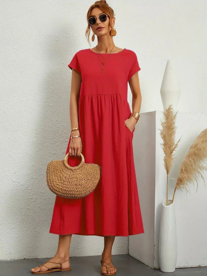 Gabrielle™ — Timeless Elegant Flowing Midi Dress