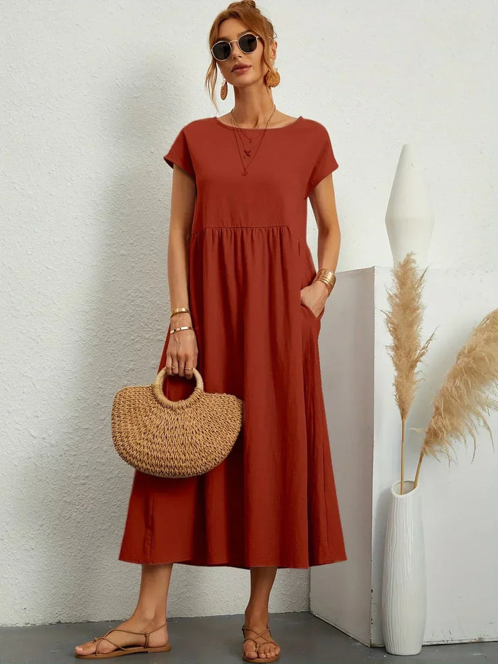 Gabrielle™ — Timeless Elegant Flowing Midi Dress