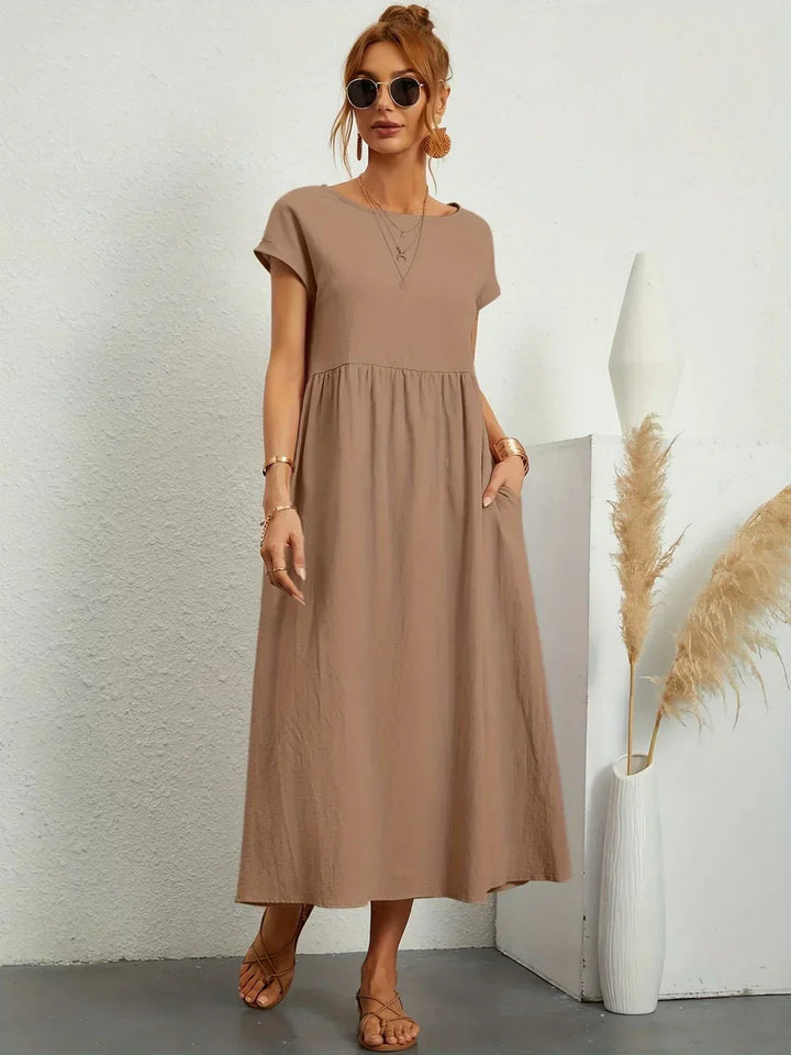 Gabrielle™ — Timeless Elegant Flowing Midi Dress