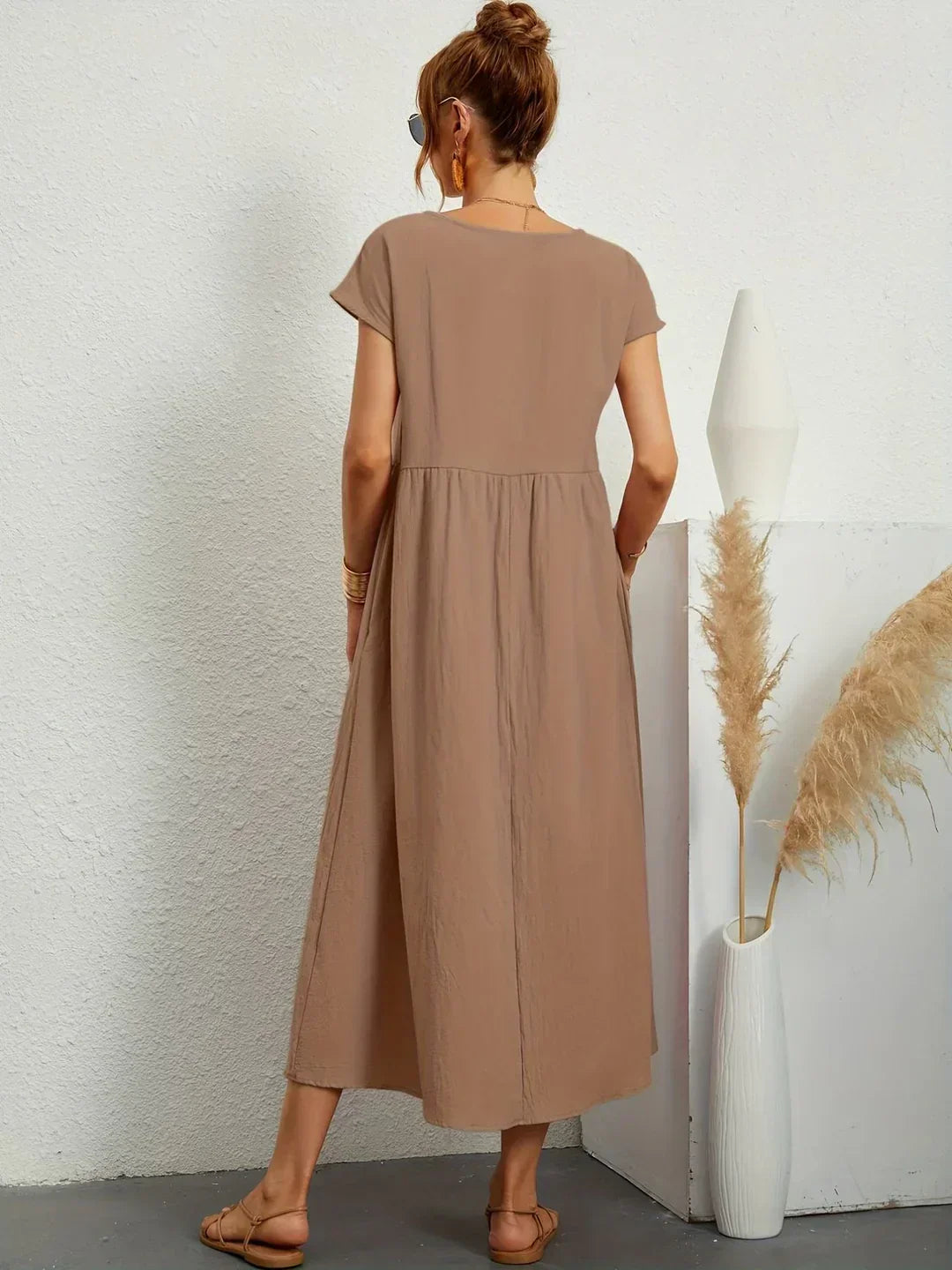Gabrielle™ — Timeless Elegant Flowing Midi Dress