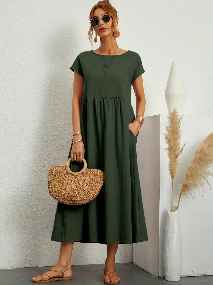 Gabrielle™ — Timeless Elegant Flowing Midi Dress