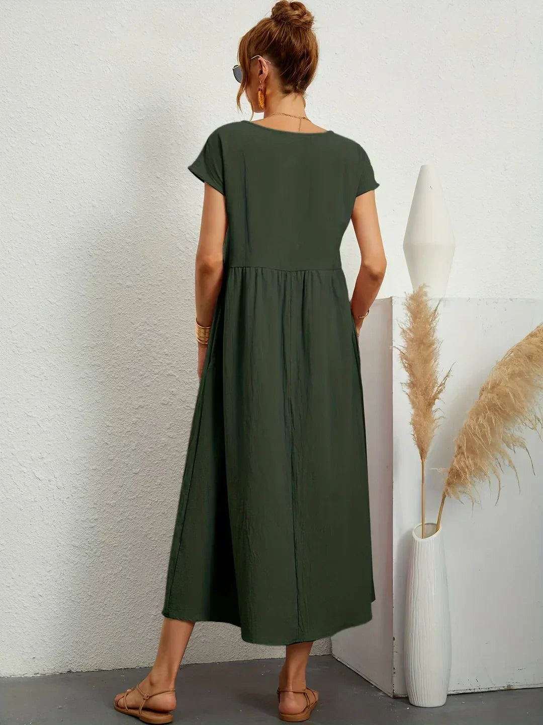 Gabrielle™ — Timeless Elegant Flowing Midi Dress