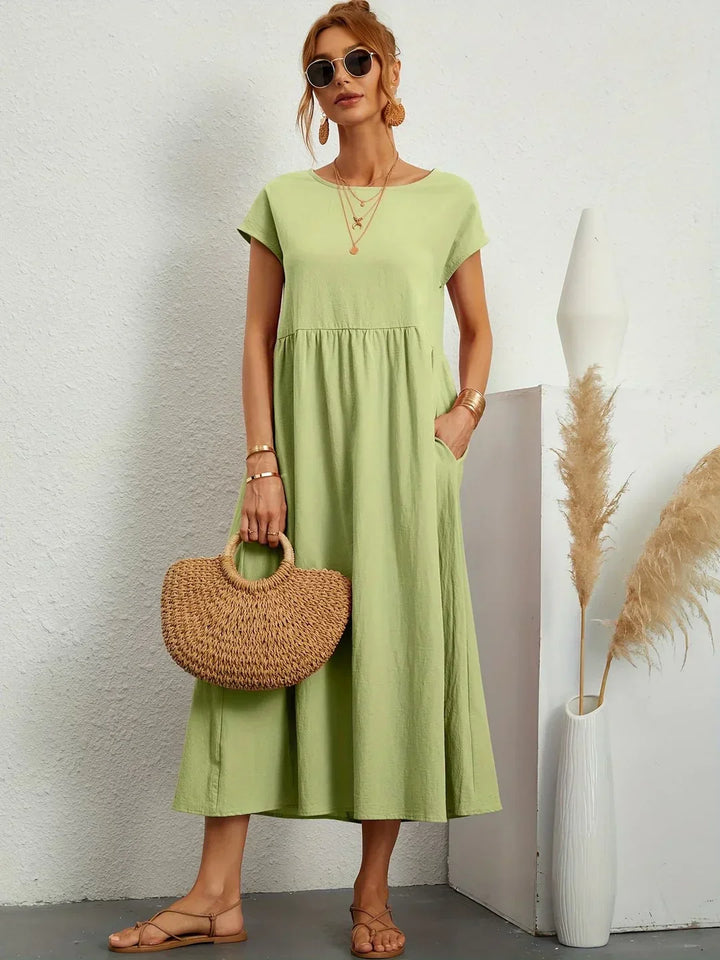 Gabrielle™ — Timeless Elegant Flowing Midi Dress