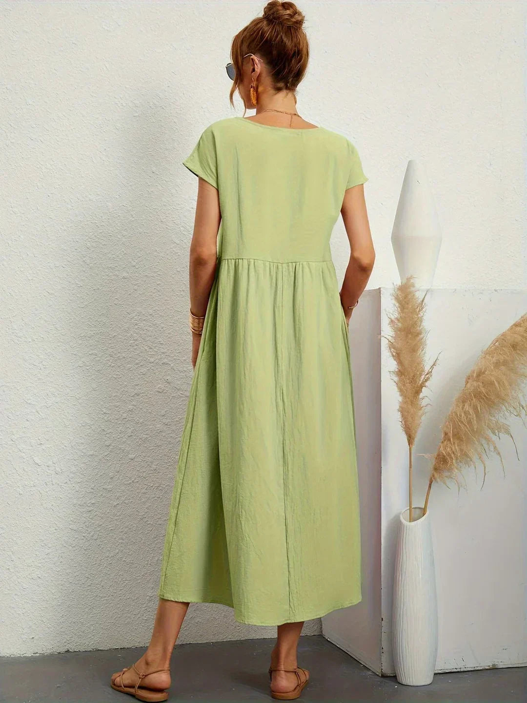 Gabrielle™ — Timeless Elegant Flowing Midi Dress